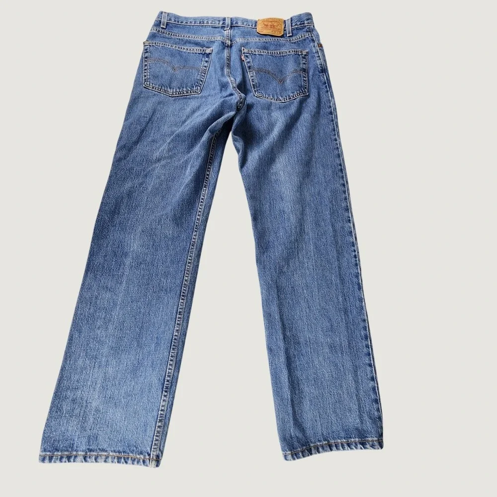 Vintage Levis 505 Regular Fit 40x32 Straight Leg Jeans Blue Made in USA EUC - Picture 2 of 11
